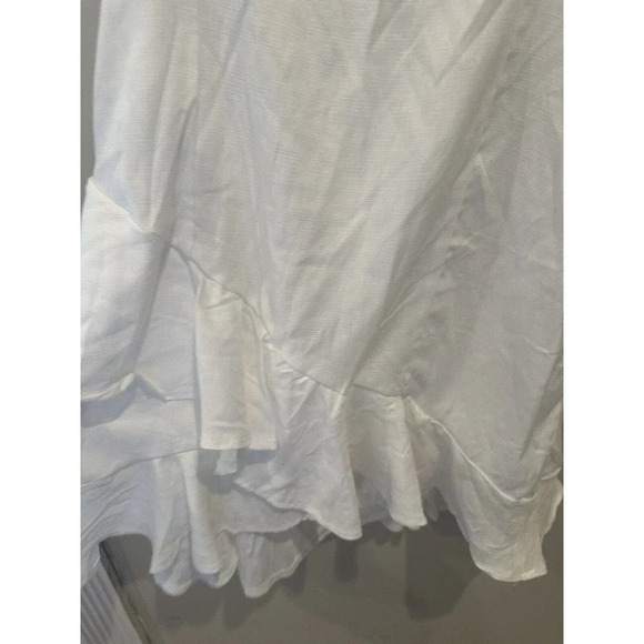 Francesca’s Wyonnah by Blue Rain Back Tie Ruffle White Mini Dress. Sz XL‎ M0262 - Picture 5 of 9